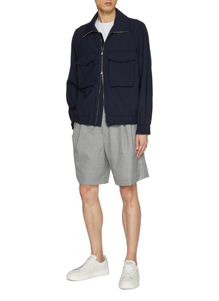 Figure View - Click To Enlarge - BRUNELLO CUCINELLI - Wool Bermuda Shorts