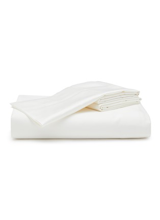 Main View - Click To Enlarge - FRETTE - Ultimate King Size Duvet Cover Set — Milk