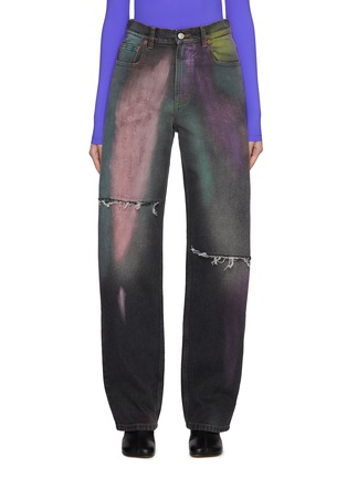 Main View - Click To Enlarge - MM6 MAISON MARGIELA - Spray Painted Denim Pants