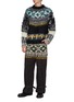 Figure View - Click To Enlarge - SACAI - Fair Isle Knit Sweater