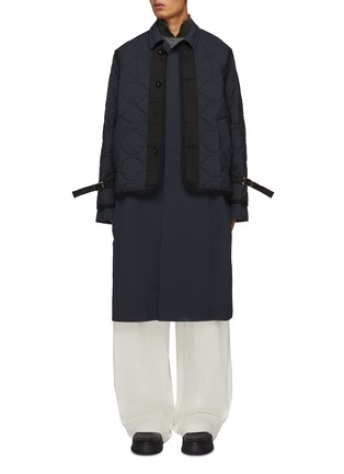 Main View - Click To Enlarge - SACAI - Double Layer Coat Jacket