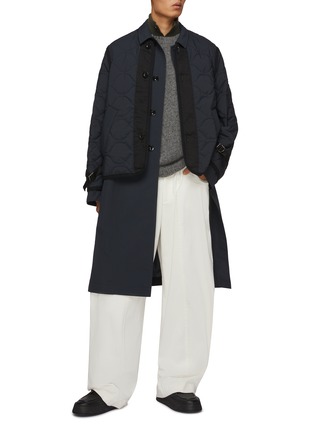 Figure View - Click To Enlarge - SACAI - Double Layer Coat Jacket