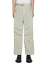 Main View - Click To Enlarge - SACAI - Dyed Effect Belted Cotton Straight Leg Cargo Pants