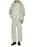 Figure View - Click To Enlarge - SACAI - Dyed Effect Belted Cotton Straight Leg Cargo Pants