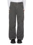 Main View - Click To Enlarge - SACAI - Dyed Effect Belted Straight Leg Cargo Pants