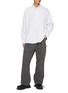 Figure View - Click To Enlarge - SACAI - Dyed Effect Belted Straight Leg Cargo Pants