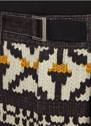  - SACAI - Fair Isle Ankle Strap Trousers