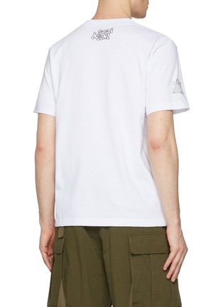 Back View - Click To Enlarge - SACAI - X Mark Gonzales Patch Pocket T-Shirt