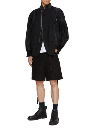 Figure View - Click To Enlarge - SACAI - Strap Detail Cargo Shorts