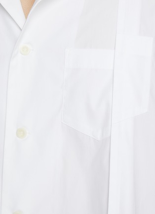  - SACAI - Mismatched Sides Cotton Poplin Shirt