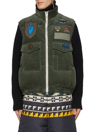 Main View - Click To Enlarge - SACAI - x Mark Gonzales Multi Patch Padded Vest