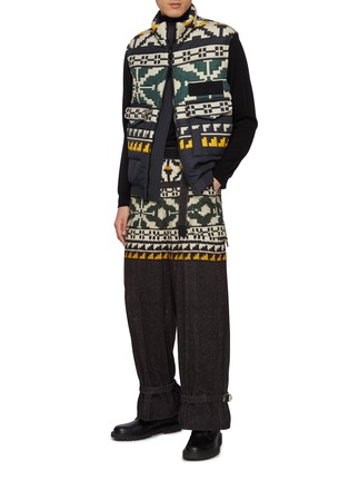 Figure View - Click To Enlarge - SACAI - Fair Isle Quilted Vest