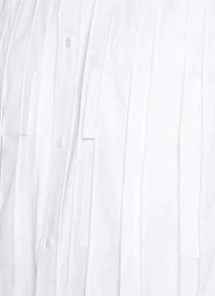  - SACAI - Stripe Layered Poplin Shirt