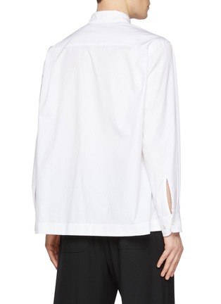 Back View - Click To Enlarge - SACAI - Stripe Layered Poplin Shirt