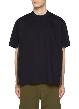 Main View - Click To Enlarge - SACAI - Underarm Insert Pocket T-Shirt