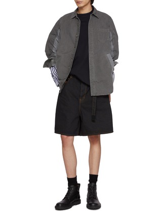 Figure View - Click To Enlarge - SACAI - Underarm Insert Front Pocket Shirt