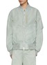 Main View - Click To Enlarge - SACAI - Dyed Effect Slit Sides Bomber Jacket