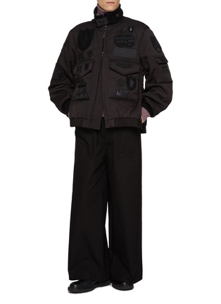 Figure View - Click To Enlarge - SACAI - x Spiewak Multi Patch Bomber Jacket