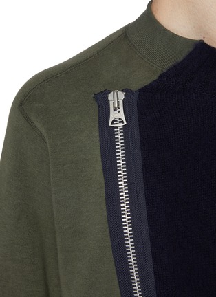  - SACAI - Asymmetrical Zip Up Sweater