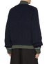 Back View - Click To Enlarge - SACAI - Layered Cardigan Bomber Jacket