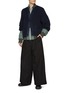 Figure View - Click To Enlarge - SACAI - Layered Cardigan Bomber Jacket