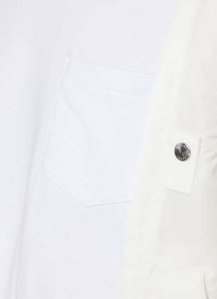  - SACAI - Twill Side Insert Pocket T-Shirt