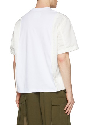 Back View - Click To Enlarge - SACAI - Twill Side Insert Pocket T-Shirt