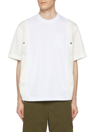 SACAI | Twill Side Insert Pocket T-Shirt