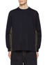 Main View - Click To Enlarge - SACAI - Long Sleeve Underarm Insert Pocket T-Shirt