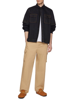 Figure View - Click To Enlarge - SACAI - Double Sleeve Denim Jacket