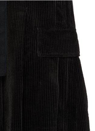  - SACAI - Belted Pleated Corduroy Shorts