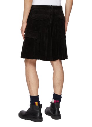 Back View - Click To Enlarge - SACAI - Belted Pleated Corduroy Shorts