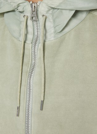  - SACAI - Raglan Sleeves Dyed Effect Zip Up Hoodie