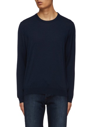 Main View - Click To Enlarge - KITON - Crewneck Cashmere Silk Sweater