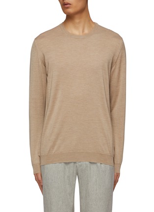 Main View - Click To Enlarge - KITON - Crewneck Cashmere Silk Sweater