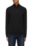 Main View - Click To Enlarge - KITON - Turtleneck Half Zip Wool Sweater