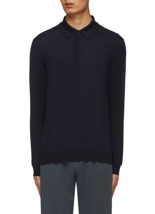 Main View - Click To Enlarge - KITON - Cashmere Silk Polo Shirt