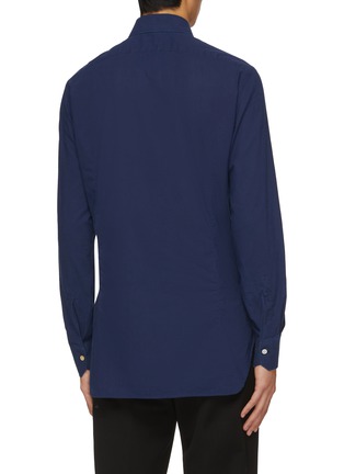 Back View - Click To Enlarge - KITON - Spread Collar Cotton Jersey Shirt