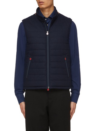 Main View - Click To Enlarge - KITON - Stand Collar Bottom Drawstring Vest