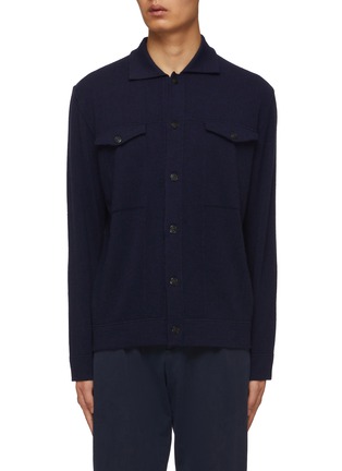 Main View - Click To Enlarge - KITON - Chest Pockets Cashmere Cardigan