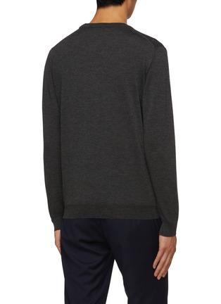 Back View - Click To Enlarge - KITON - Crewneck Cashmere Silk Sweater