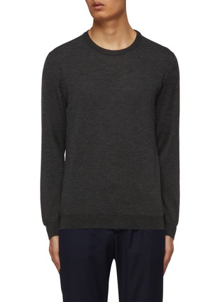 Main View - Click To Enlarge - KITON - Crewneck Cashmere Silk Sweater