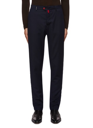 Main View - Click To Enlarge - KITON - Elastic Waistband Back Wool Jeans