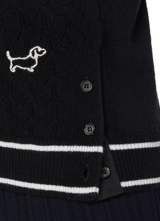  - THOM BROWNE - Hector & Rose Embroidered Wool Cardigan