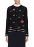 Main View - Click To Enlarge - THOM BROWNE - Hector & Rose Embroidered Wool Cardigan