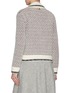 Back View - Click To Enlarge - THOM BROWNE - Polo Collar Tweed Jacket