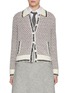 Main View - Click To Enlarge - THOM BROWNE - Polo Collar Tweed Jacket