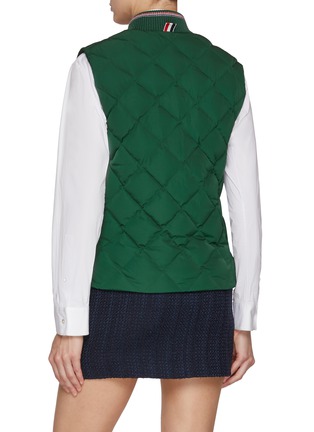 Back View - Click To Enlarge - THOM BROWNE - Quilted Down Vest