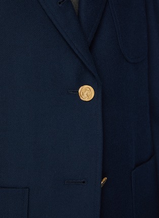  - THOM BROWNE  - Single Breasted Notch Lapel Wool Blazer