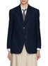 Main View - Click To Enlarge - THOM BROWNE  - Single Breasted Notch Lapel Wool Blazer